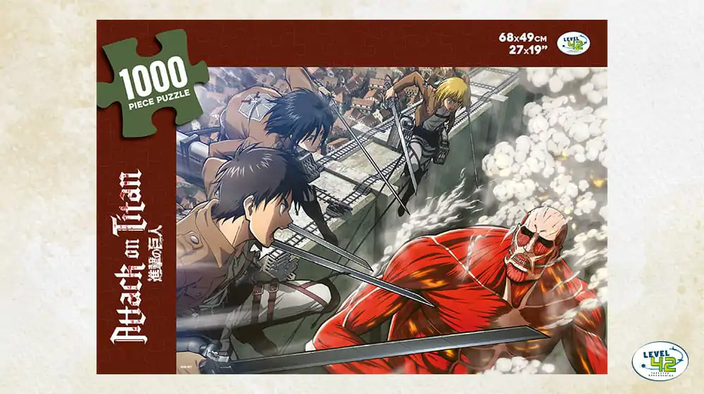 Attack on Titan Puzzle Sestavljanka (1000 kosov) fotografija izdelka