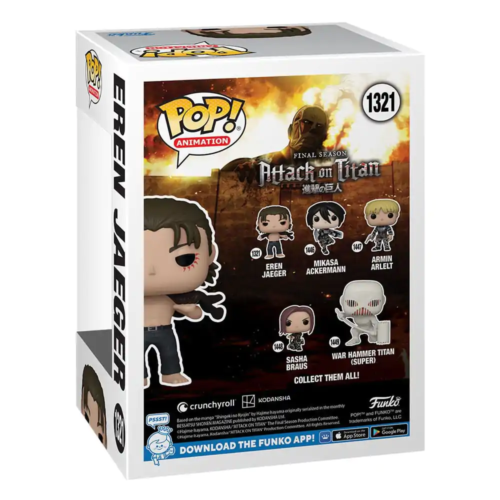 Attack on Titan POP! Animation Vinil Figura Eren Jeager 9 cm fotografija izdelka