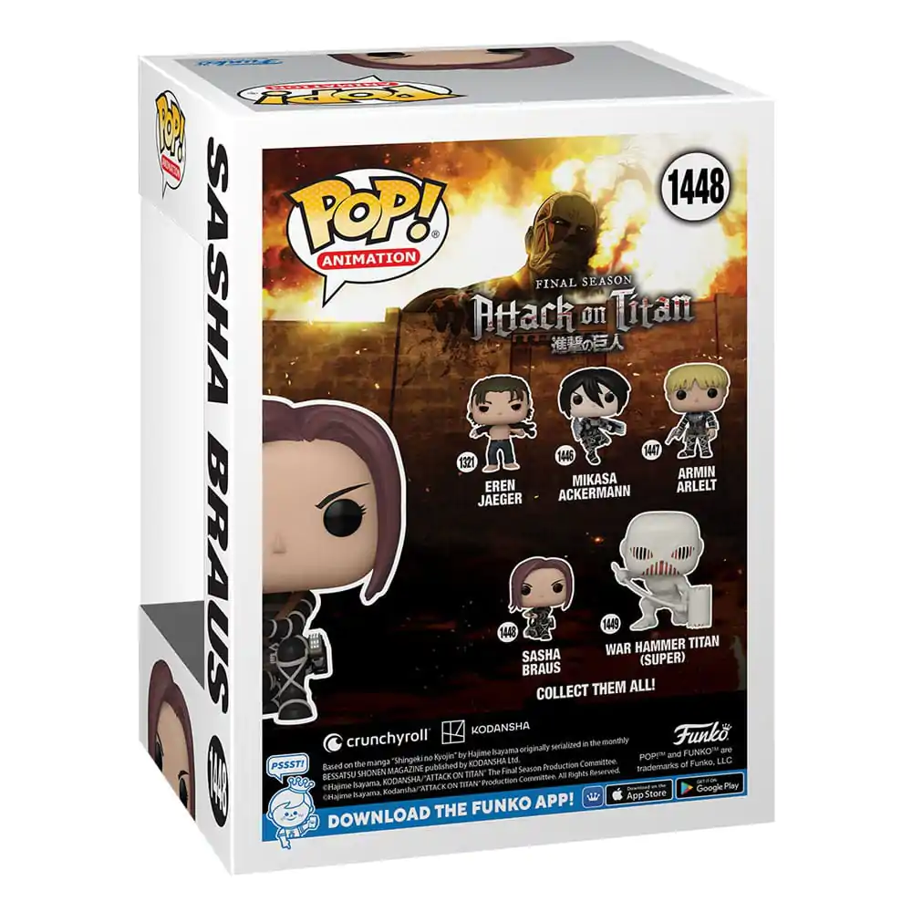 Attack on Titan POP! Animation Vinil Figura Sasha 9 cm fotografija izdelka