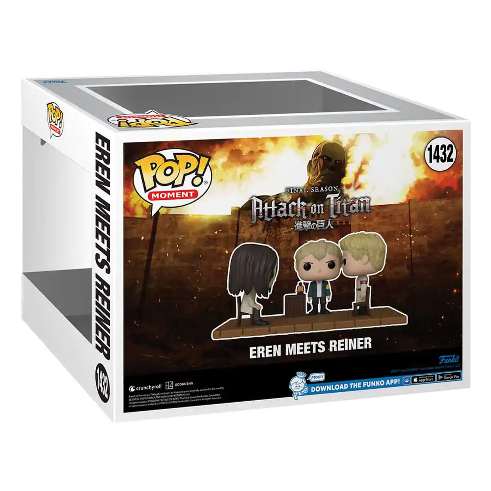 Attack on Titan POP! Moment Vinilne Figure Eren meets Reiner 9 cm fotografija izdelka