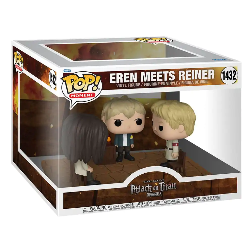 Attack on Titan POP! Moment Vinilne Figure Eren meets Reiner 9 cm fotografija izdelka