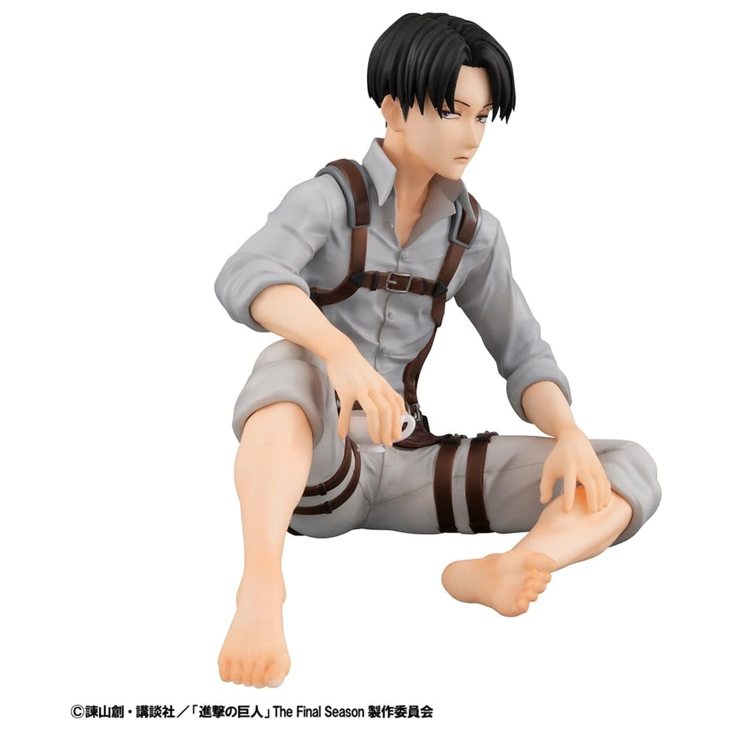 Attack on Titan G.E.M. Series PVC Figurice 2-paket Eren Yeager & Squad Captain Levi velikost dlani fotografija izdelka