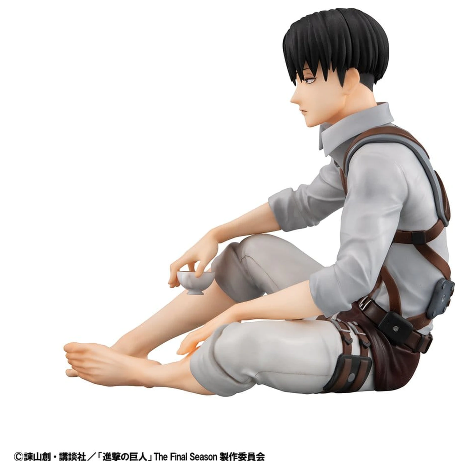Attack on Titan G.E.M. Series PVC Figurice 2-paket Eren Yeager & Squad Captain Levi velikost dlani fotografija izdelka