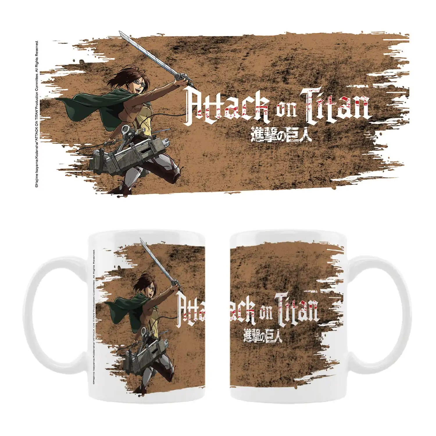 Attack on Titan Keramični Vrček Hange fotografija izdelka