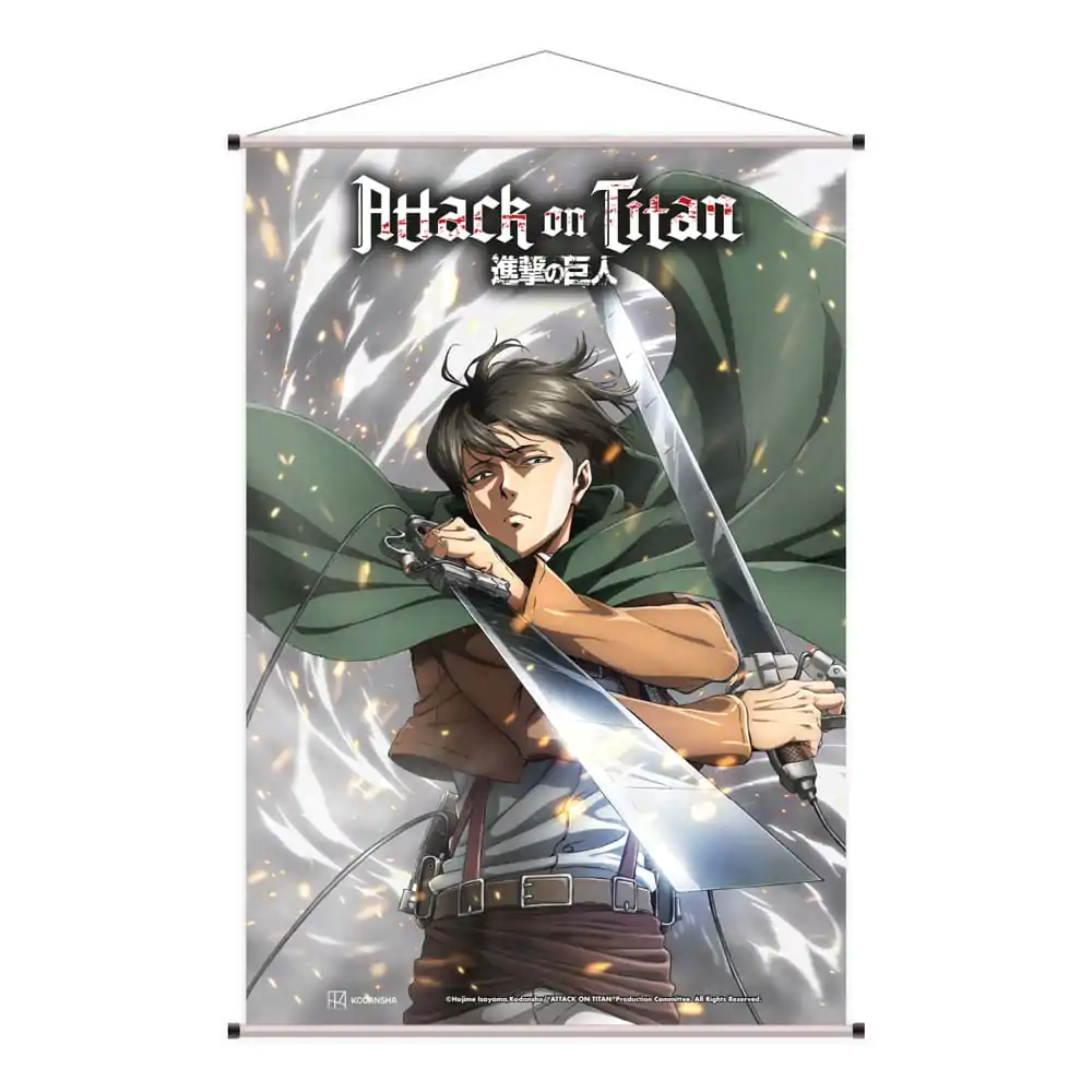 Attack on Titan stenska slika Levi Ackermann 60 x 90 cm fotografija izdelka