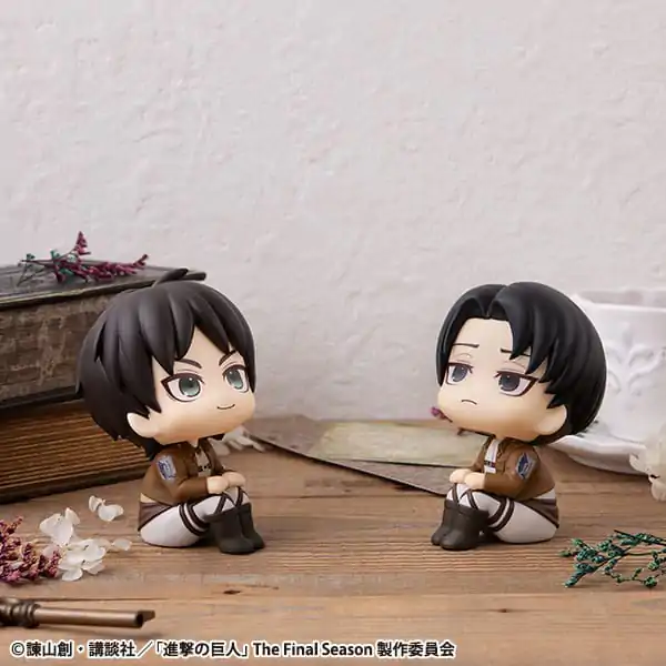Attack on Titan Look Up PVC kip Eren Jaeger & Levi Set (z darilom) 11 cm fotografija izdelka