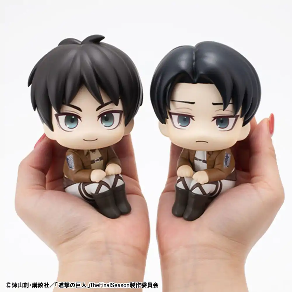 Attack on Titan Look Up PVC kip Eren Jaeger & Levi Set (z darilom) 11 cm fotografija izdelka