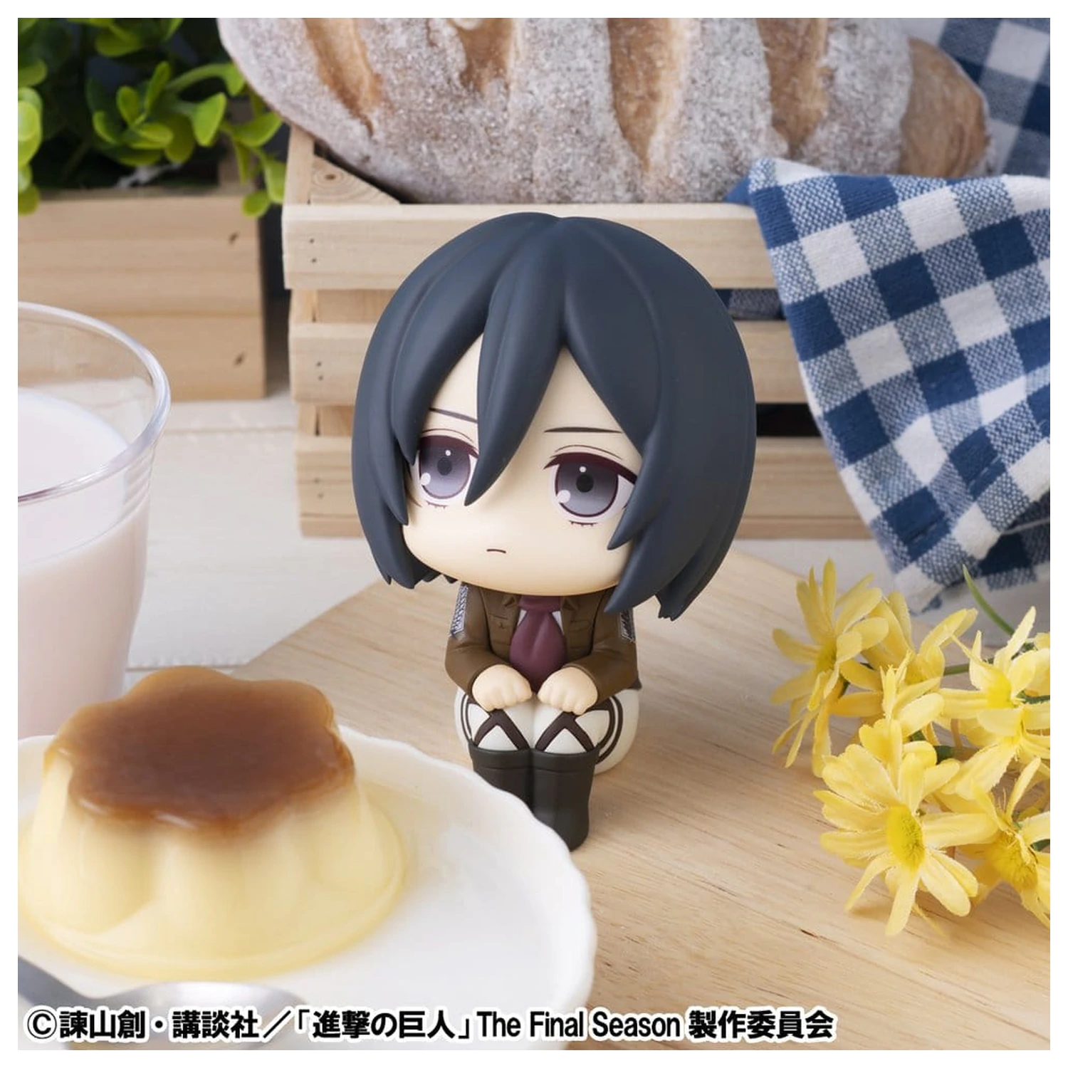 Attack on Titan Look Up PVC Kipi Levi Cleaning up Ver. & Mikasa Ackerman (z darilom) 11 cm fotografija izdelka