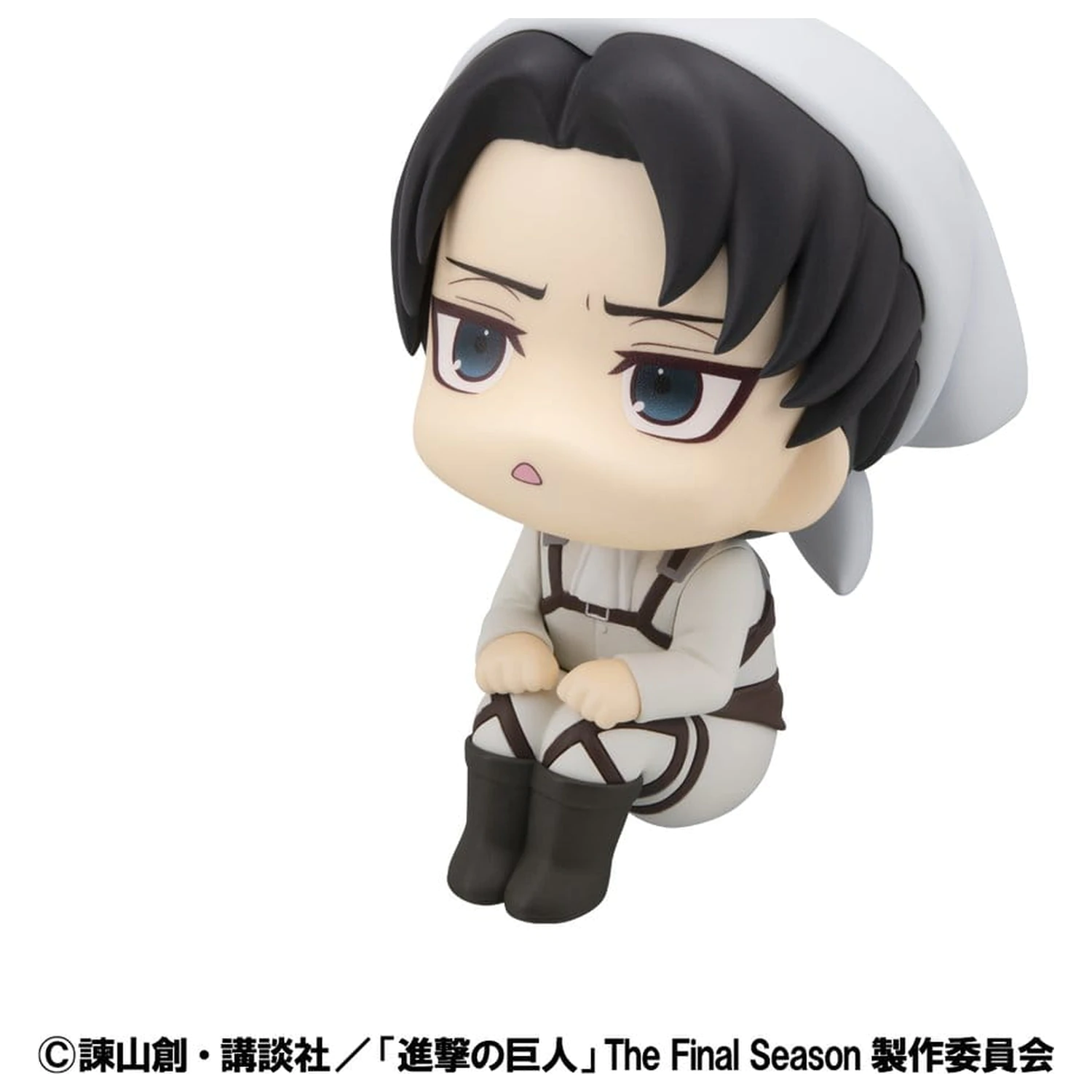 Attack on Titan Look Up PVC kipček Levi Cleaning up Ver. 11 cm fotografija izdelka