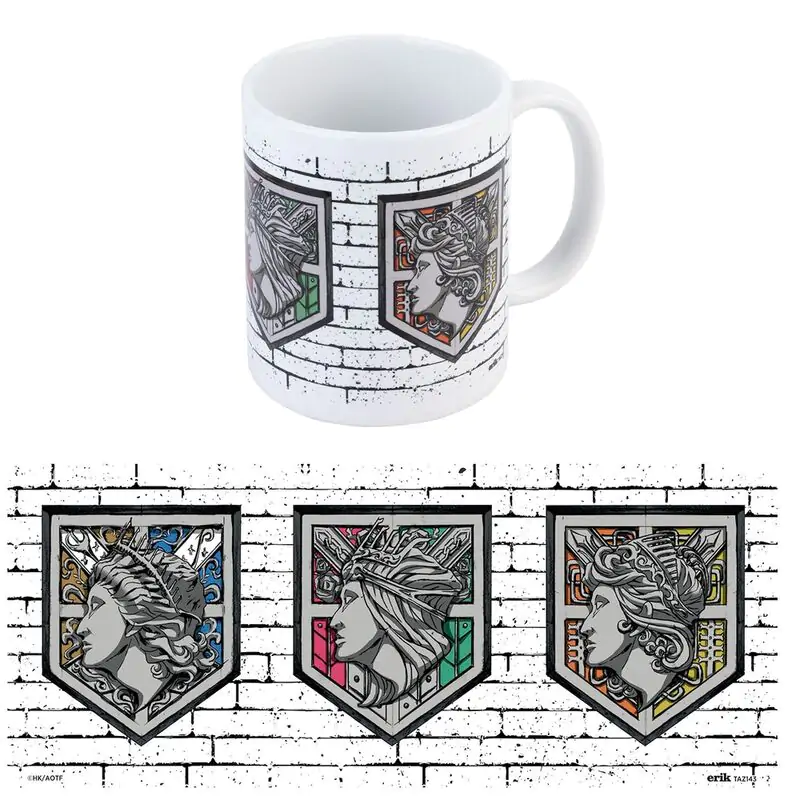 Attack On Titan skodelica z emblemom Wall 350 ml fotografija izdelka