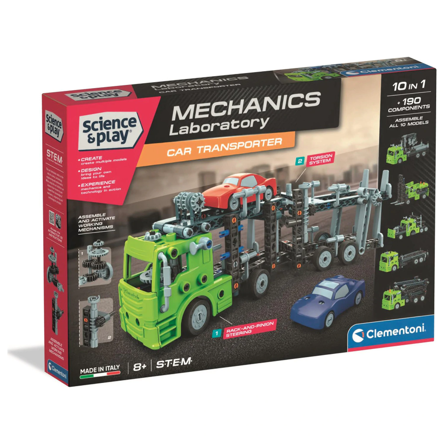 Car Transporter Mechanics 10-v-1 Konstrukcijska igrača fotografija izdelka