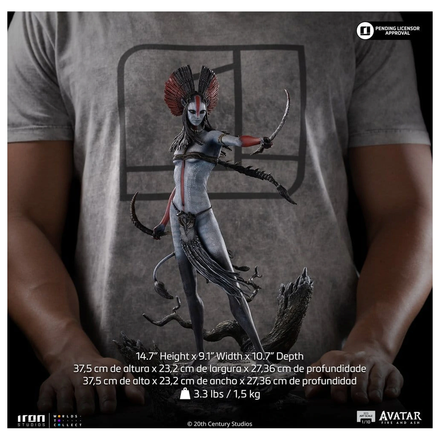 Avatar 3: Fire and Ash Art Scale kip 1/10 Varang 38 cm fotografija izdelka