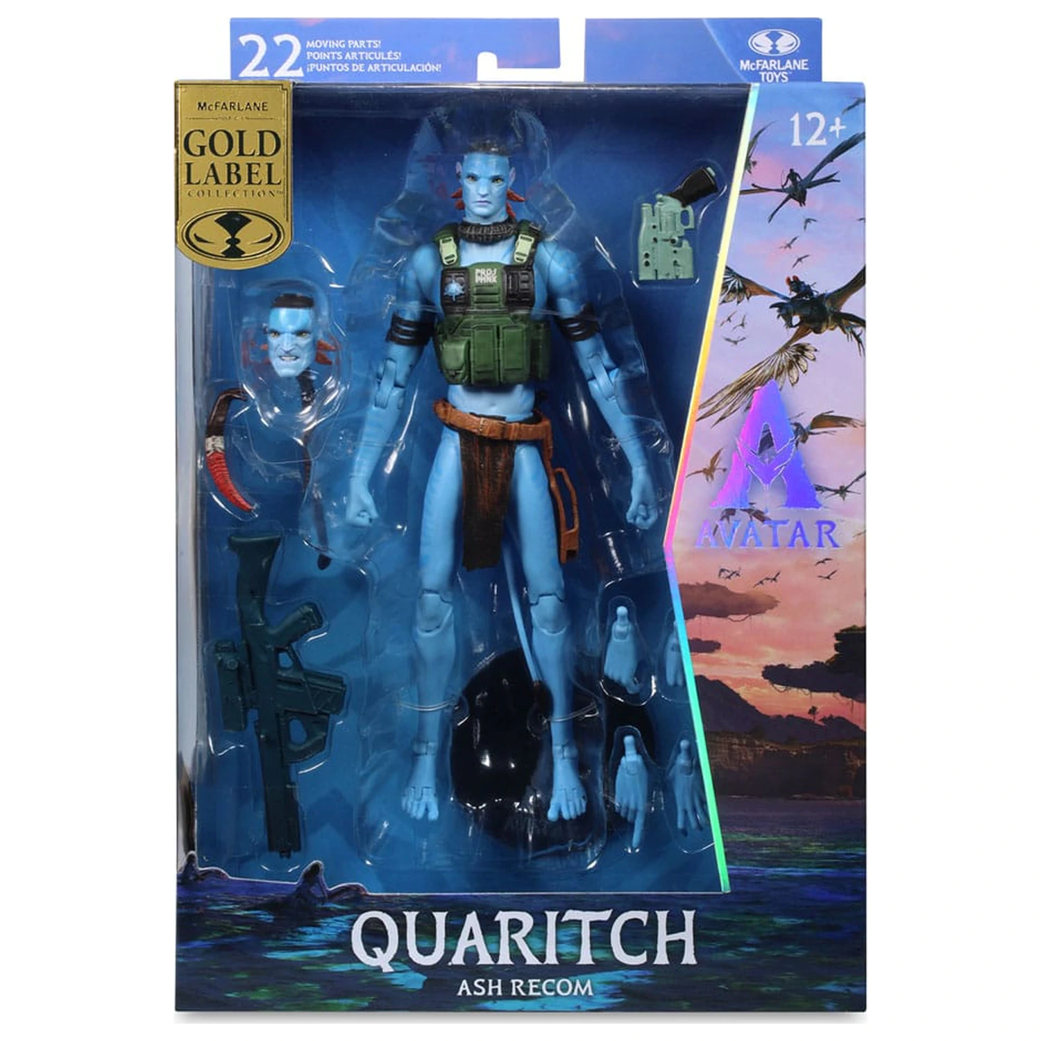 Avatar: Fire and Ash Akcijska figura Quaritch (Ash Recom) (Gold Label) 18 cm fotografija izdelka
