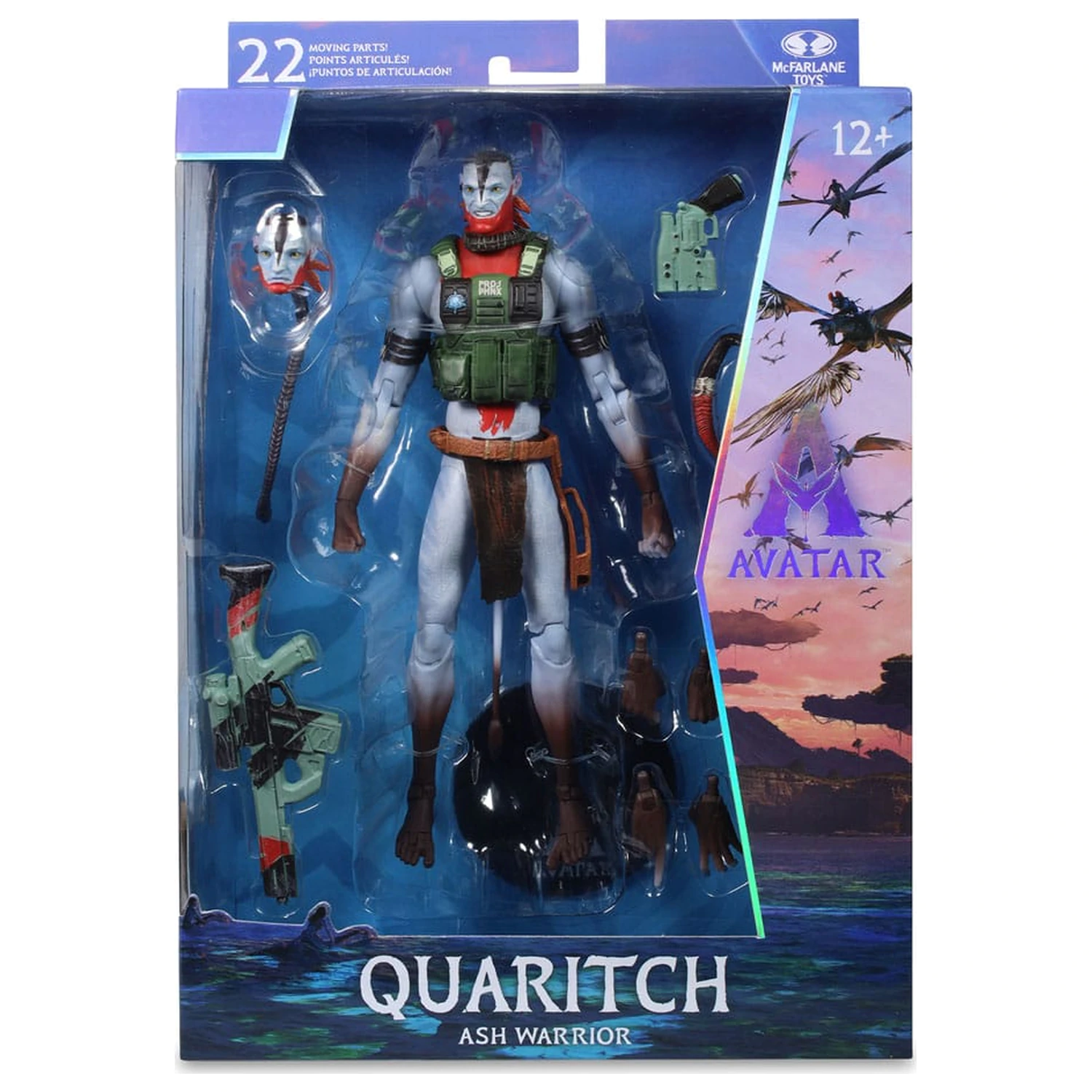 Avatar: Fire and Ash akcijska figura Recom Quaritch (Ash Warrior) 18 cm fotografija izdelka