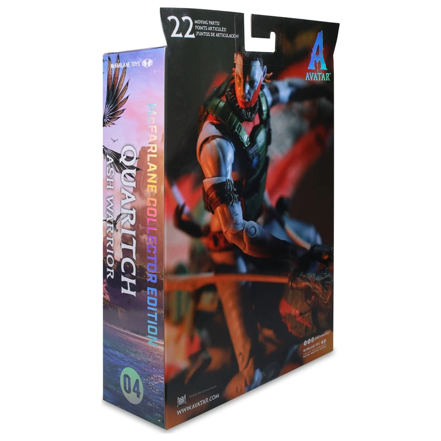 Avatar: Fire and Ash akcijska figura Recom Quaritch (Ash Warrior) 18 cm fotografija izdelka