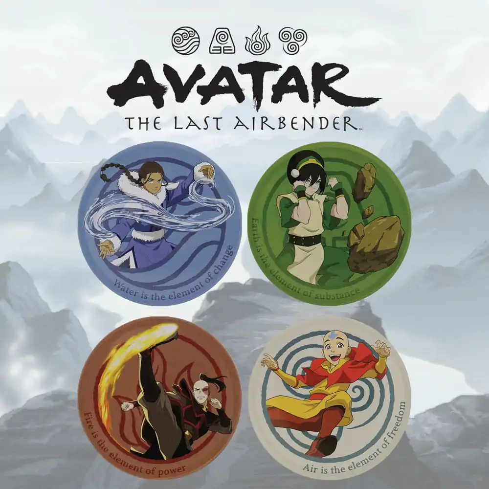 Avatar The Last Airbender Podstavek za kozarce 4-Pack fotografija izdelka