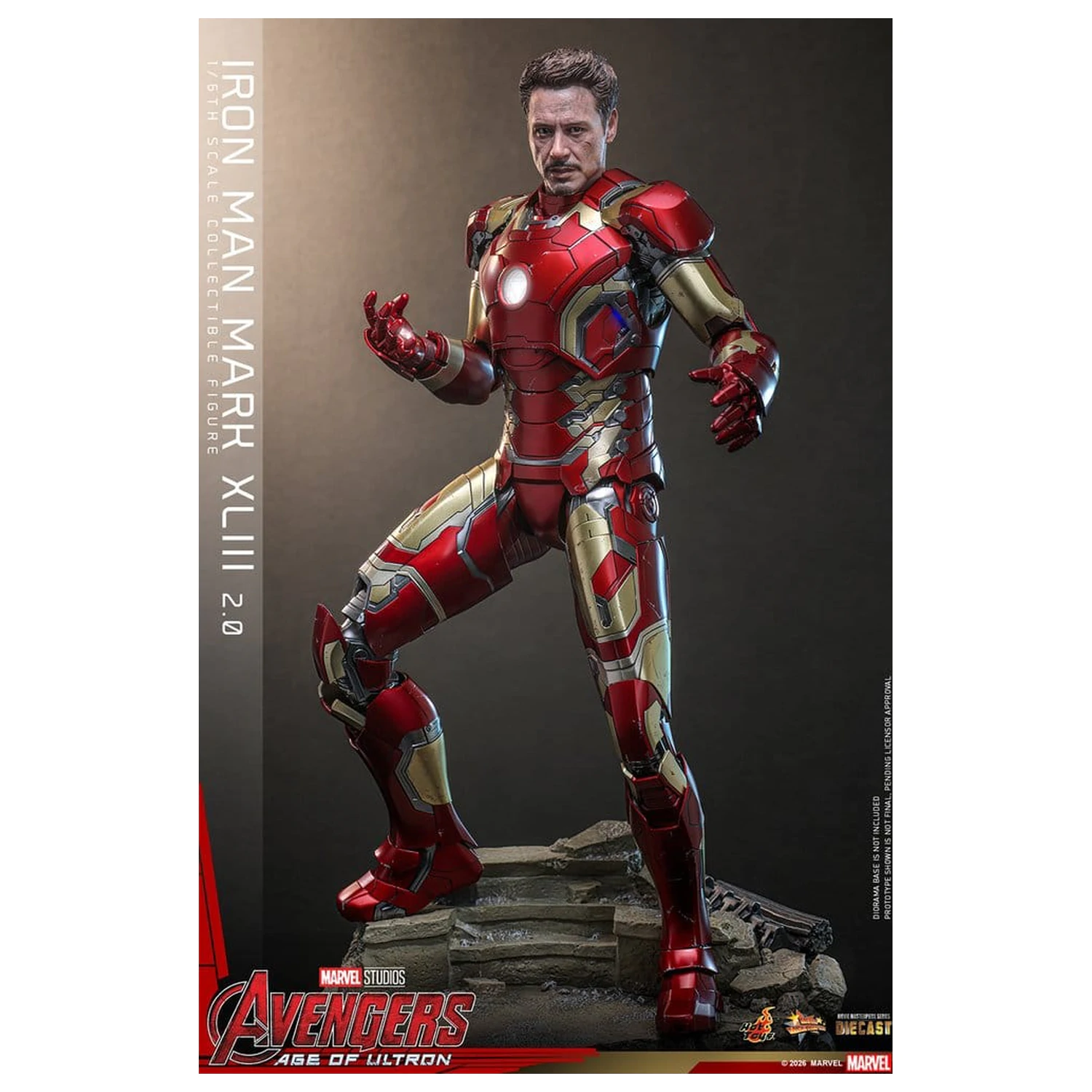 Avengers: Age of Ultron Movie Masterpiece Diecast akcijska figura 1/6 Iron Man Mark XLIII (2.0) 32 cm fotografija izdelka
