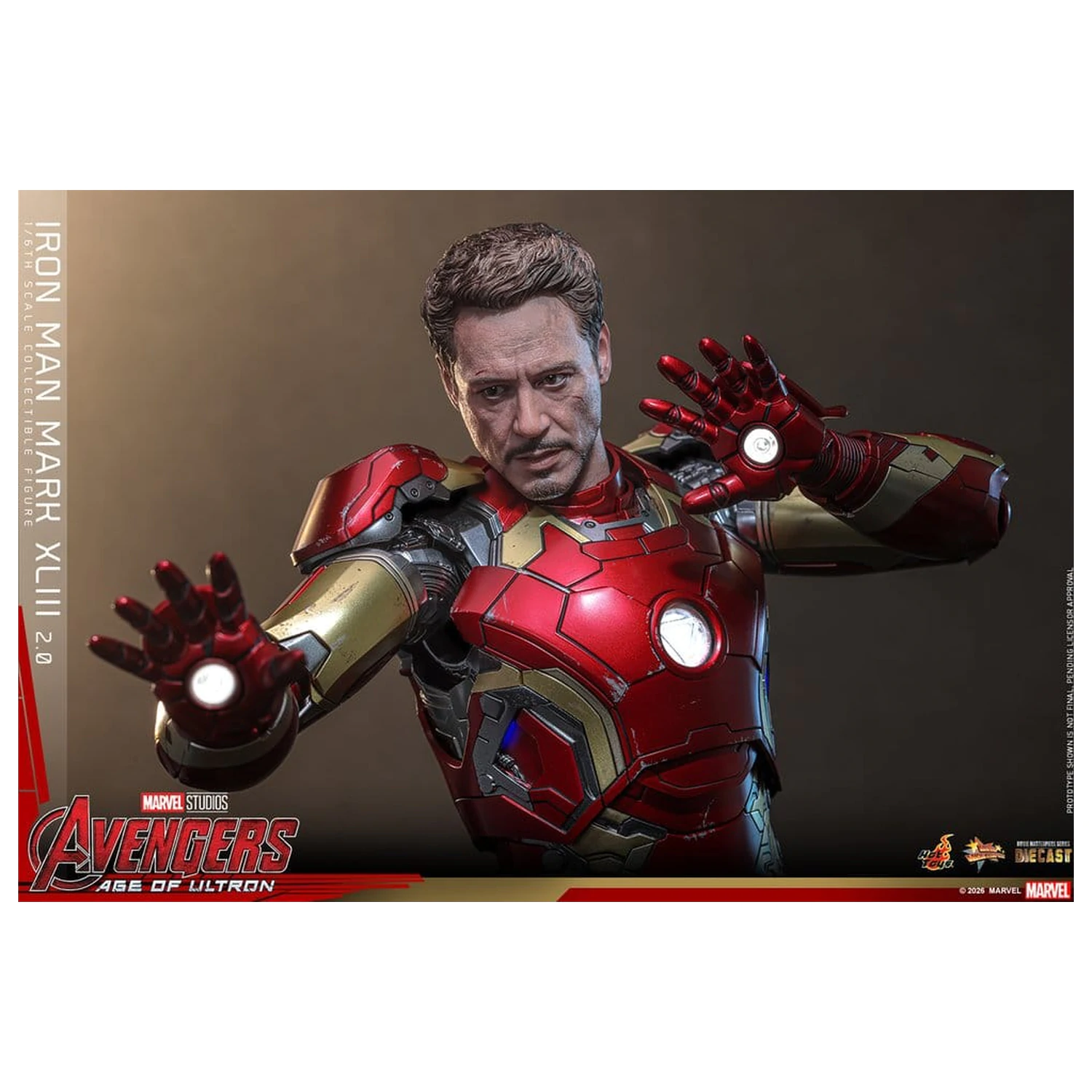 Avengers: Age of Ultron Movie Masterpiece Diecast akcijska figura 1/6 Iron Man Mark XLIII (2.0) 32 cm fotografija izdelka