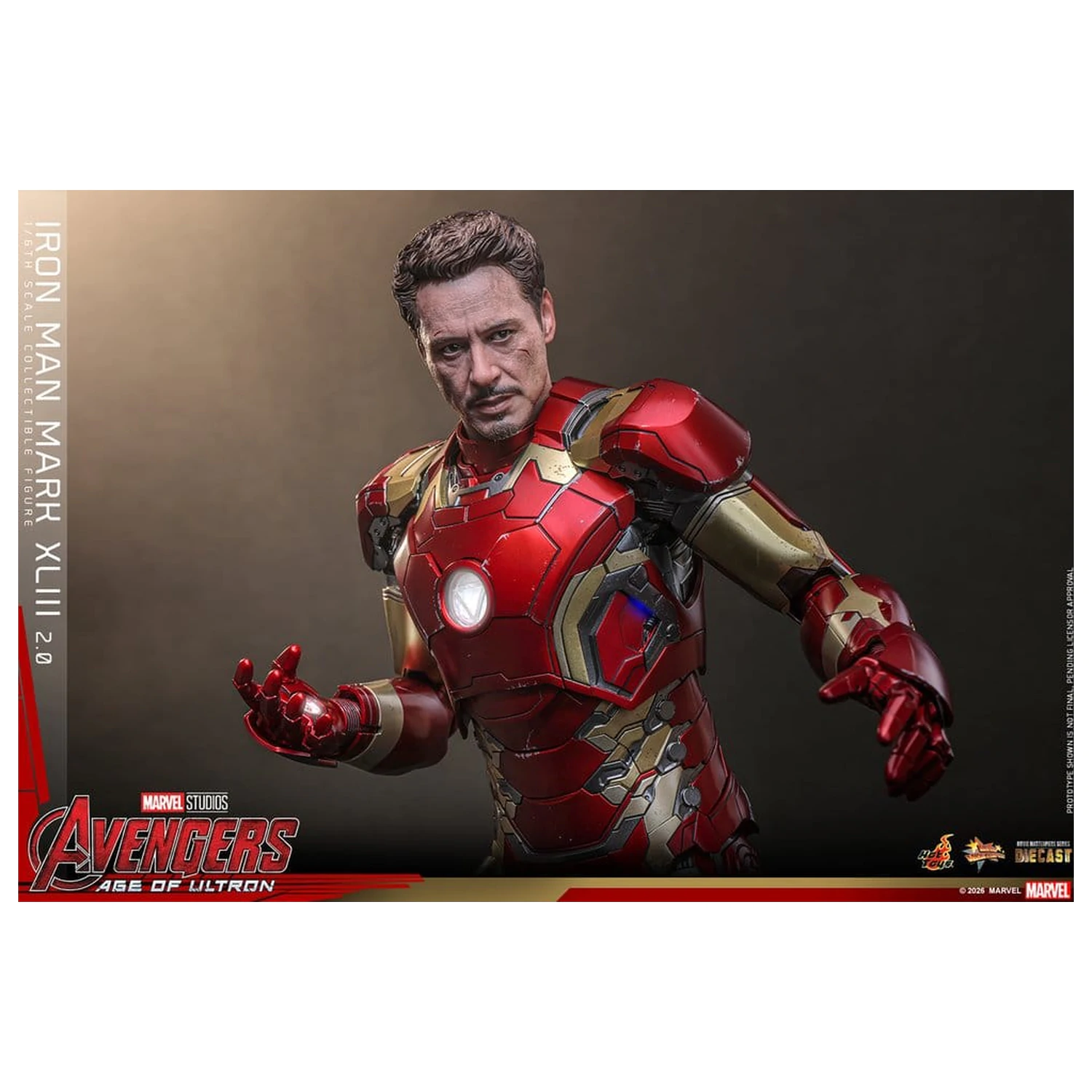 Avengers: Age of Ultron Movie Masterpiece Diecast akcijska figura 1/6 Iron Man Mark XLIII (2.0) 32 cm fotografija izdelka