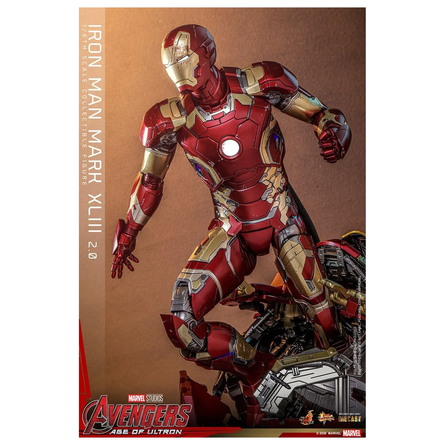 Avengers: Age of Ultron Movie Masterpiece Diecast akcijska figura 1/6 Iron Man Mark XLIII (2.0) 32 cm fotografija izdelka