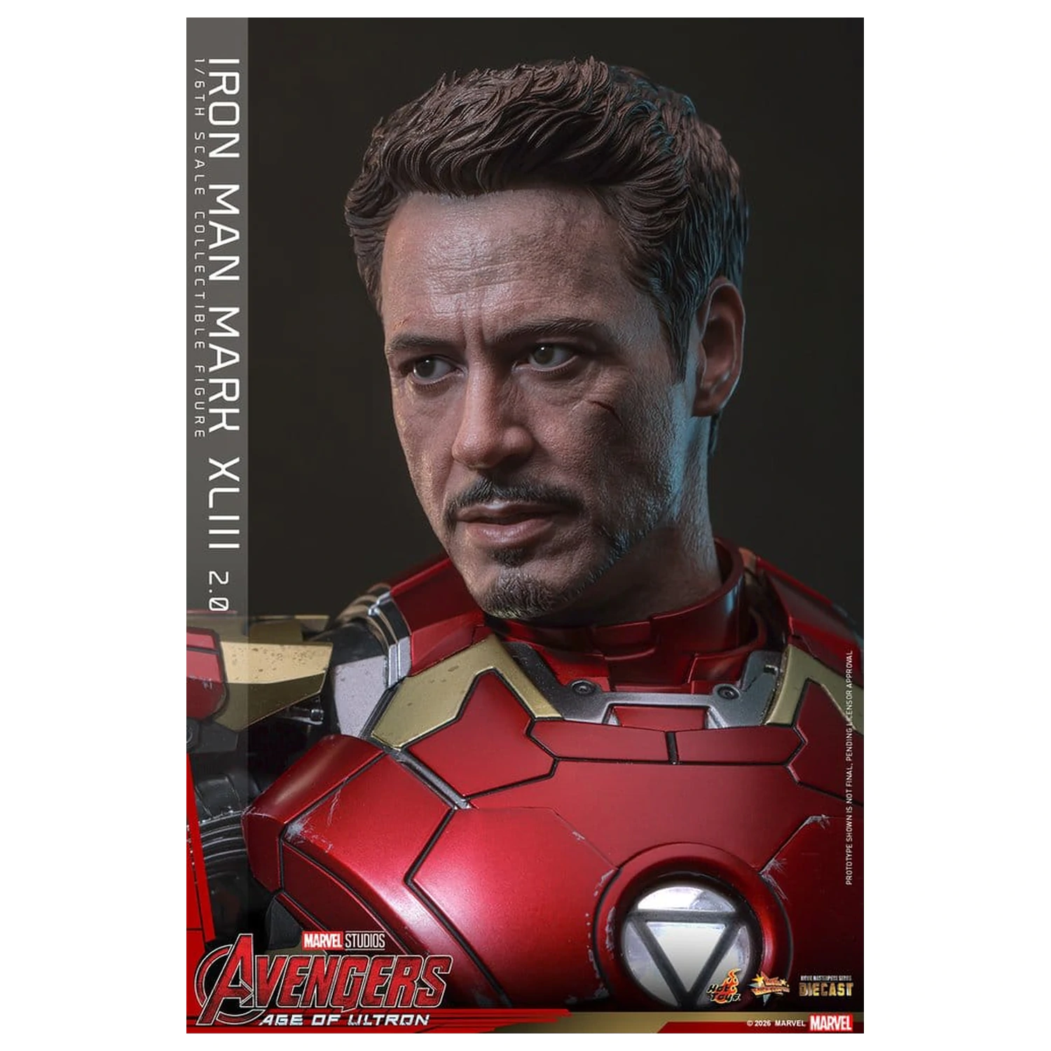 Avengers: Age of Ultron Movie Masterpiece Diecast akcijska figura 1/6 Iron Man Mark XLIII (2.0) 32 cm fotografija izdelka