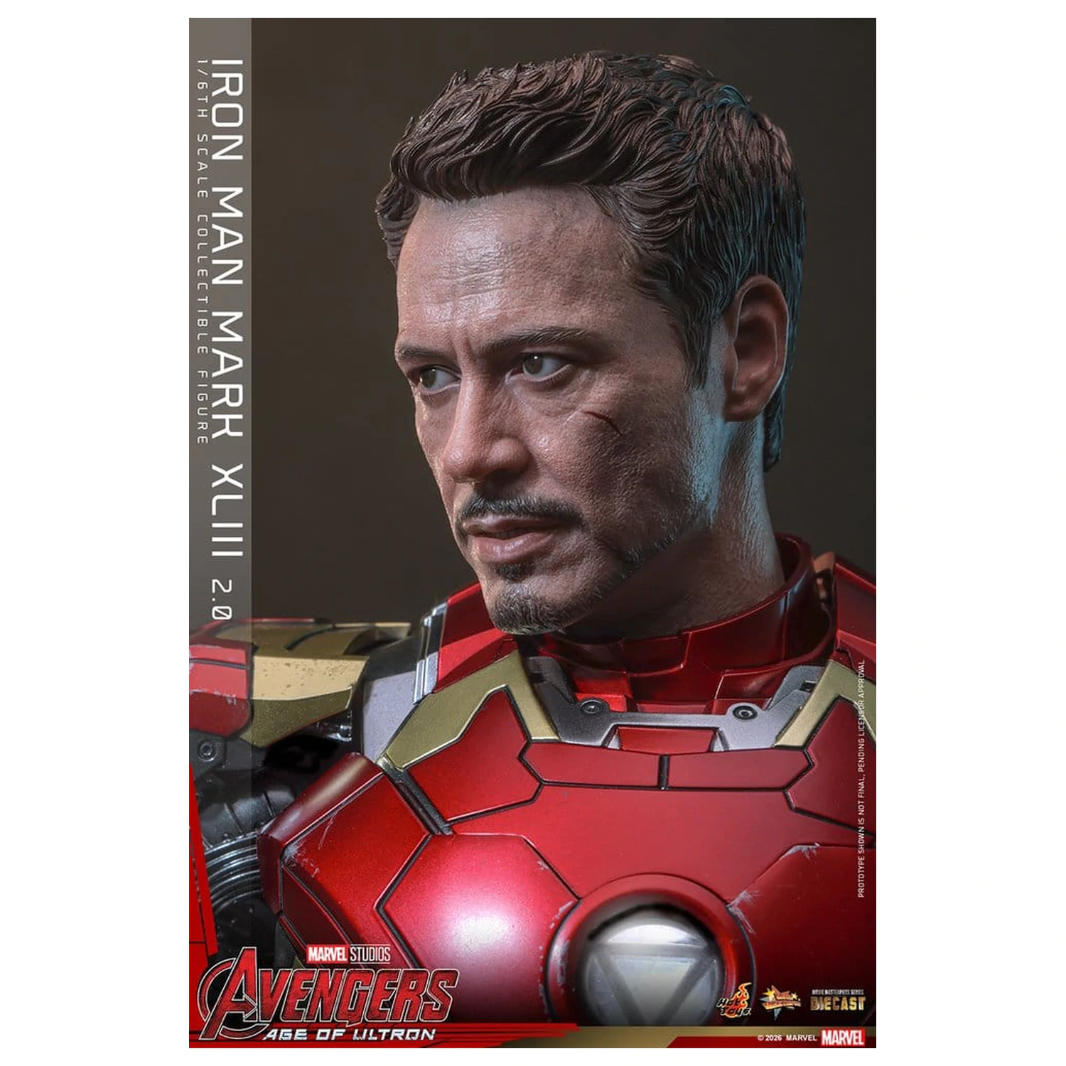 Avengers: Age of Ultron Movie Masterpiece Diecast akcijska figura 1/6 Iron Man Mark XLIII (2.0) 32 cm fotografija izdelka