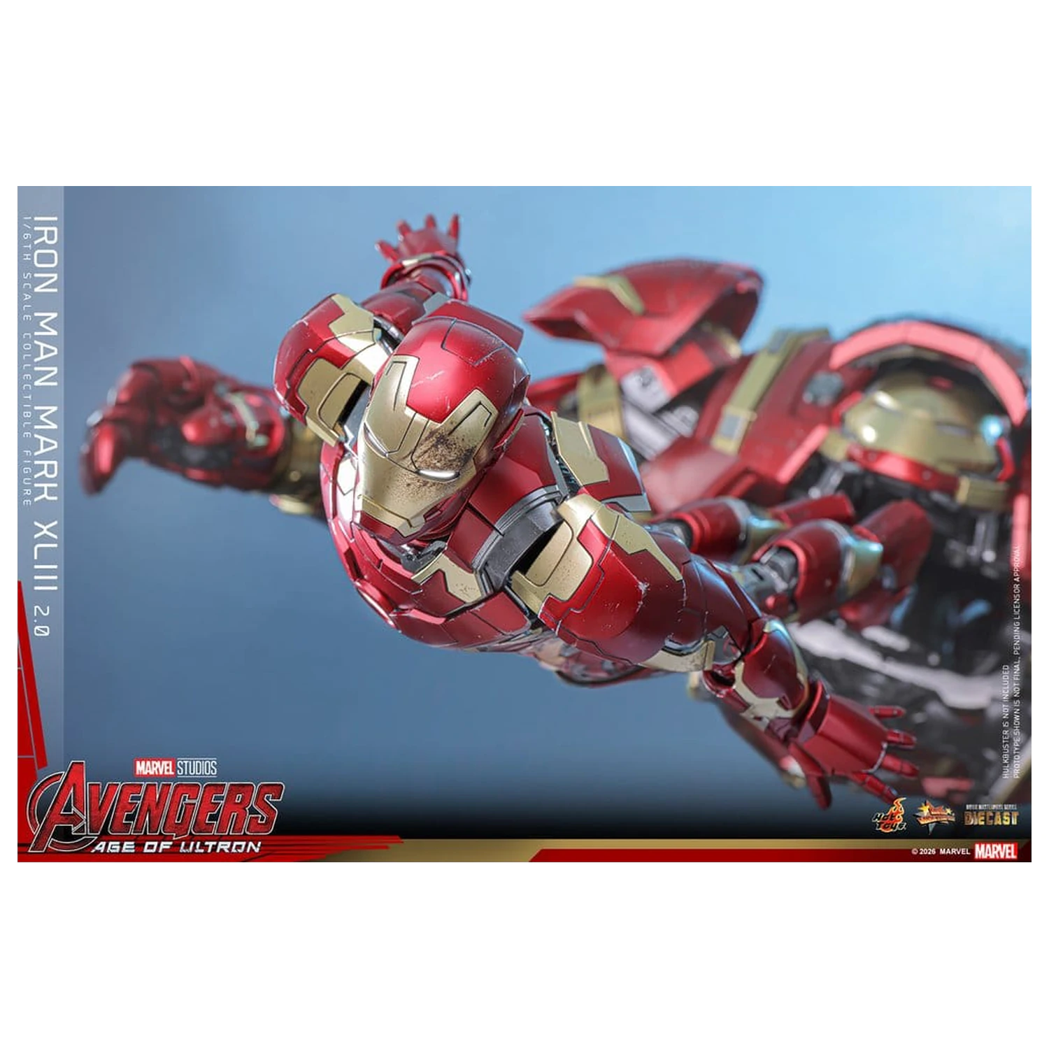 Avengers: Age of Ultron Movie Masterpiece Diecast akcijska figura 1/6 Iron Man Mark XLIII (2.0) 32 cm fotografija izdelka