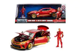 Avengers Diecast Model 1/24 2016 Chevy Camaro SS Iron Man – modelček iz tlačno litega materiala fotografija izdelka