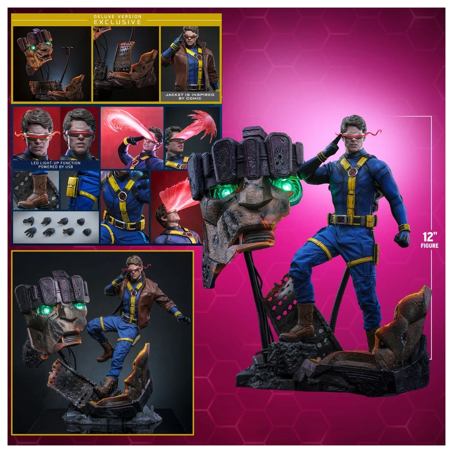 Avengers: Doomsday Movie Masterpiece akcijska figura 1/6 Cyclops (Deluxe Version) 30 cm fotografija izdelka
