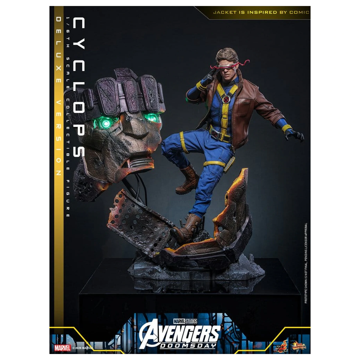 Avengers: Doomsday Movie Masterpiece akcijska figura 1/6 Cyclops (Deluxe Version) 30 cm fotografija izdelka