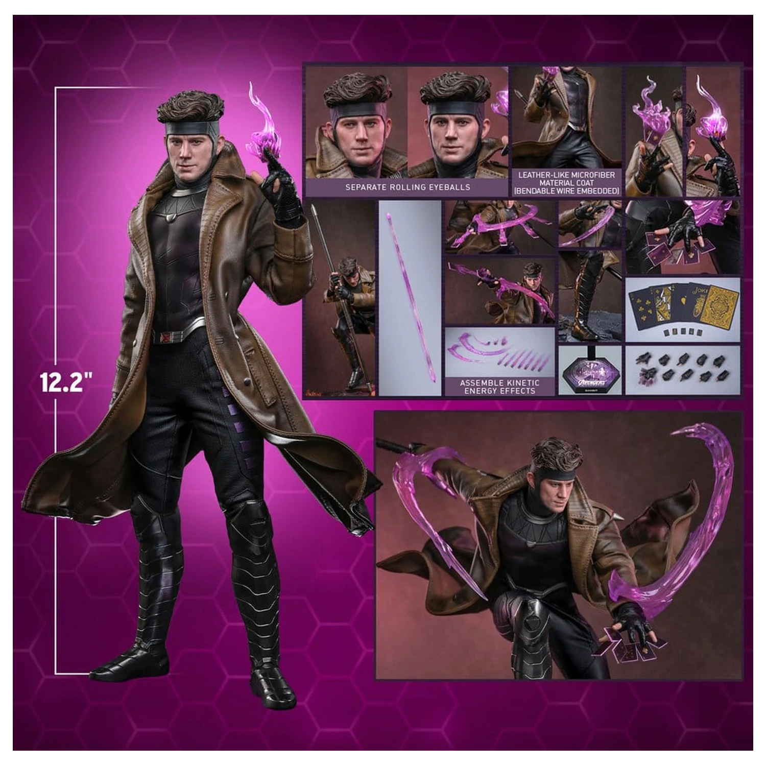 Avengers: Doomsday Movie Masterpiece akcijska figura 1/6 Gambit 31 cm fotografija izdelka