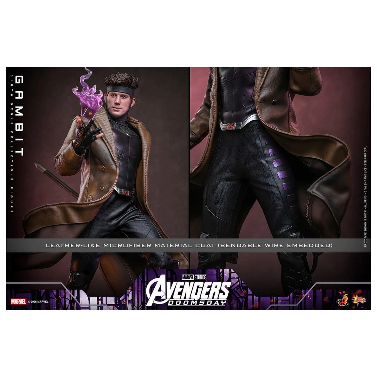 Avengers: Doomsday Movie Masterpiece akcijska figura 1/6 Gambit 31 cm fotografija izdelka
