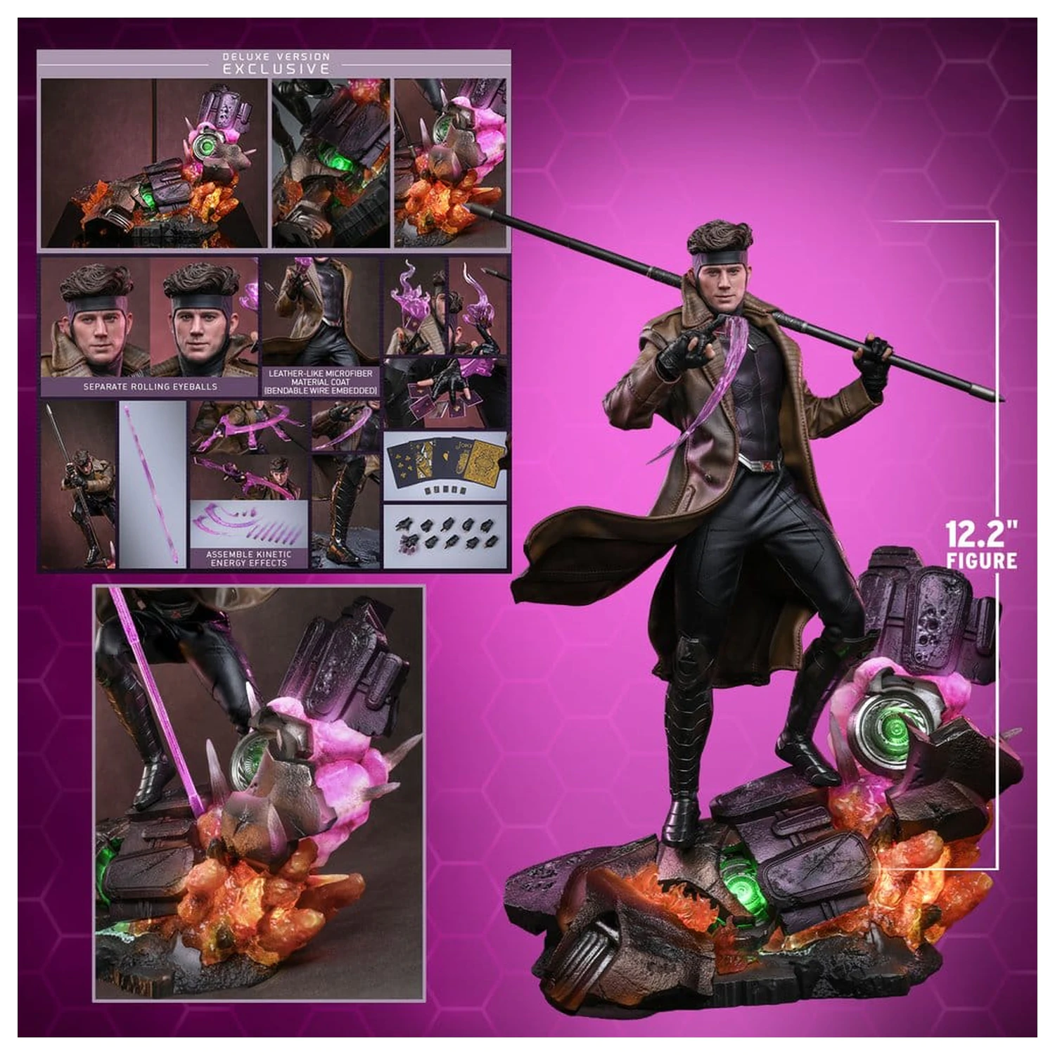 Avengers: Doomsday Movie Masterpiece akcijska figura 1/6 Gambit (Deluxe Version) 31 cm fotografija izdelka
