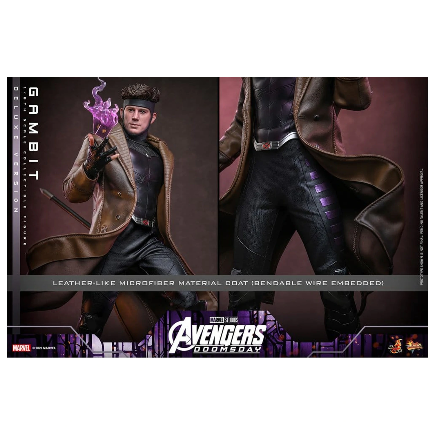 Avengers: Doomsday Movie Masterpiece akcijska figura 1/6 Gambit (Deluxe Version) 31 cm fotografija izdelka