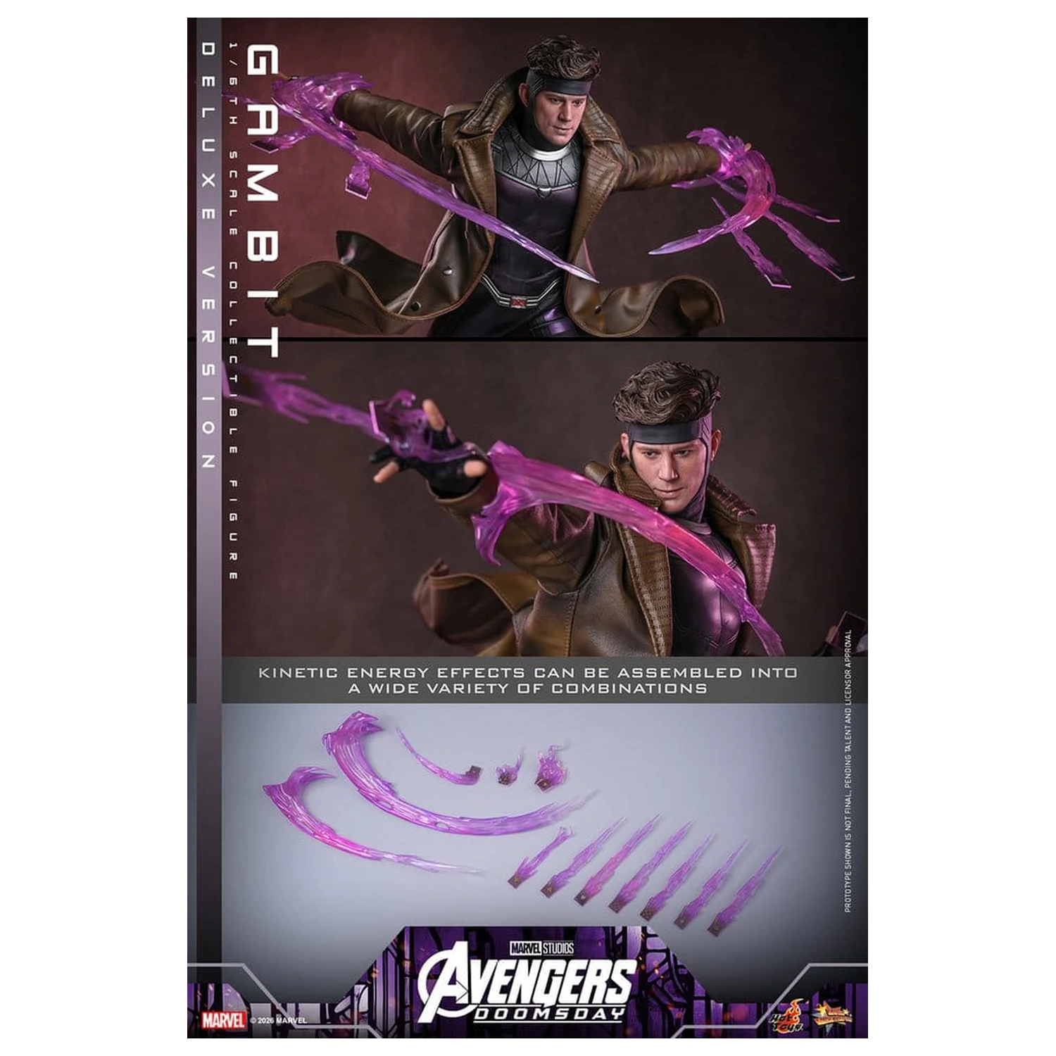 Avengers: Doomsday Movie Masterpiece akcijska figura 1/6 Gambit (Deluxe Version) 31 cm fotografija izdelka