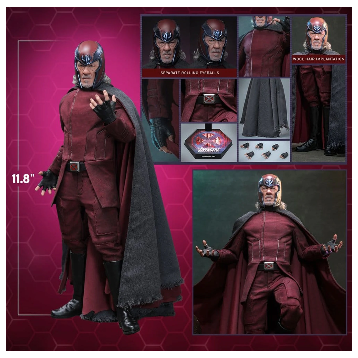Avengers: Doomsday Movie Masterpiece akcijska figura 1/6 Magneto 30 cm fotografija izdelka