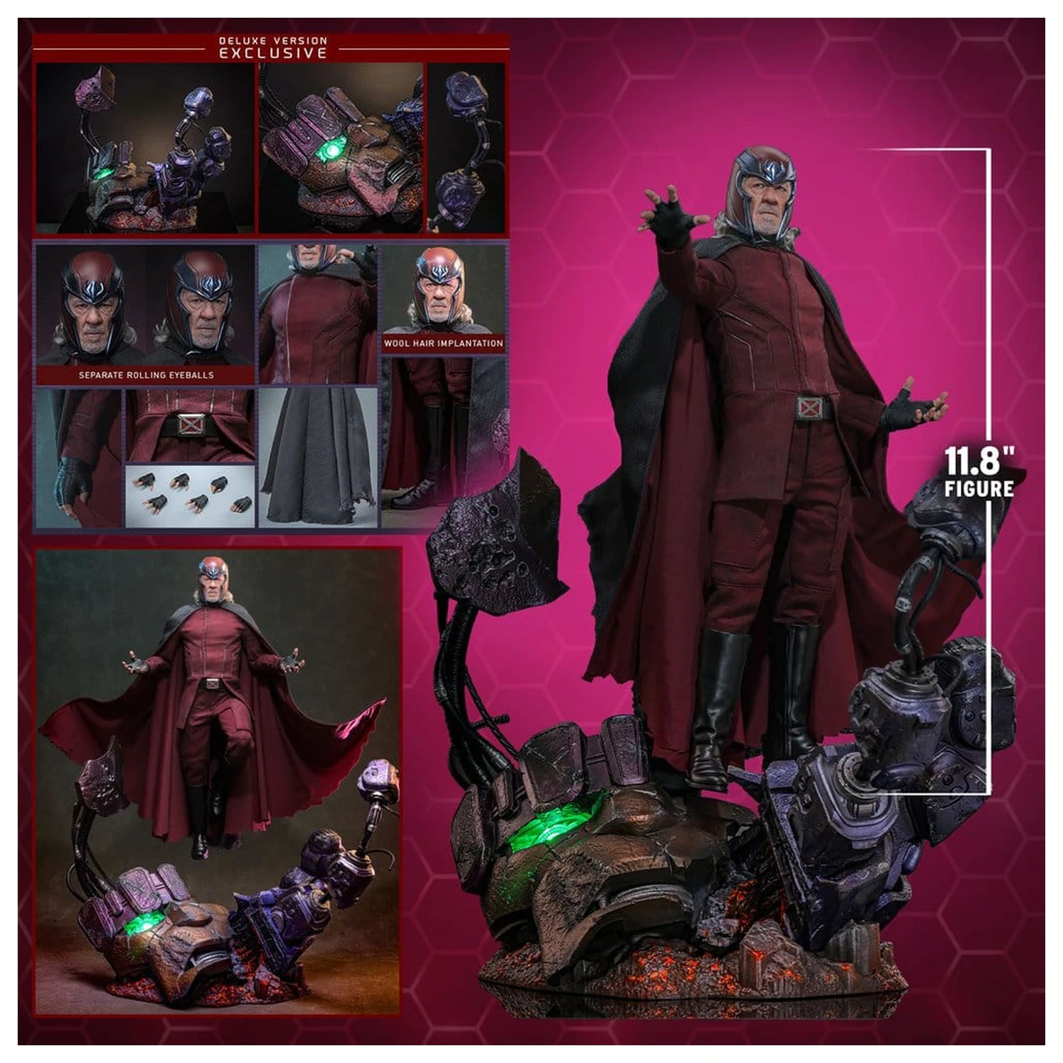Avengers: Doomsday Movie Masterpiece akcijska figura 1/6 Magneto (Deluxe Version) 30 cm fotografija izdelka