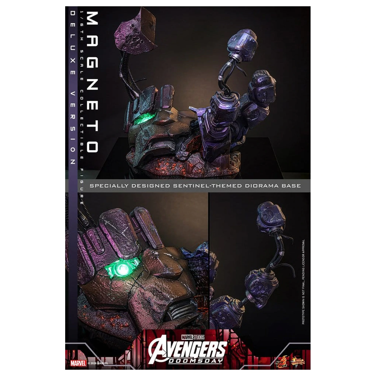 Avengers: Doomsday Movie Masterpiece akcijska figura 1/6 Magneto (Deluxe Version) 30 cm fotografija izdelka