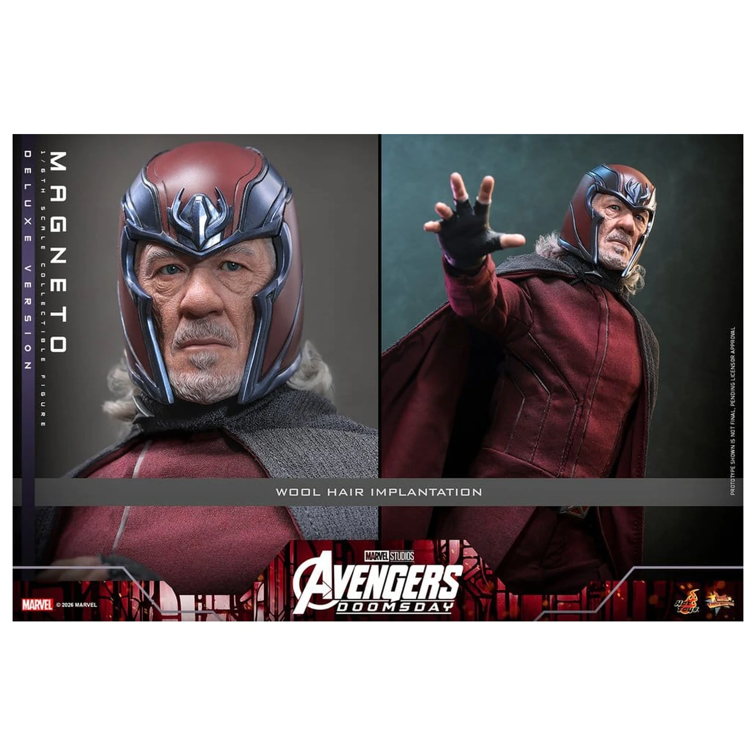 Avengers: Doomsday Movie Masterpiece akcijska figura 1/6 Magneto (Deluxe Version) 30 cm fotografija izdelka