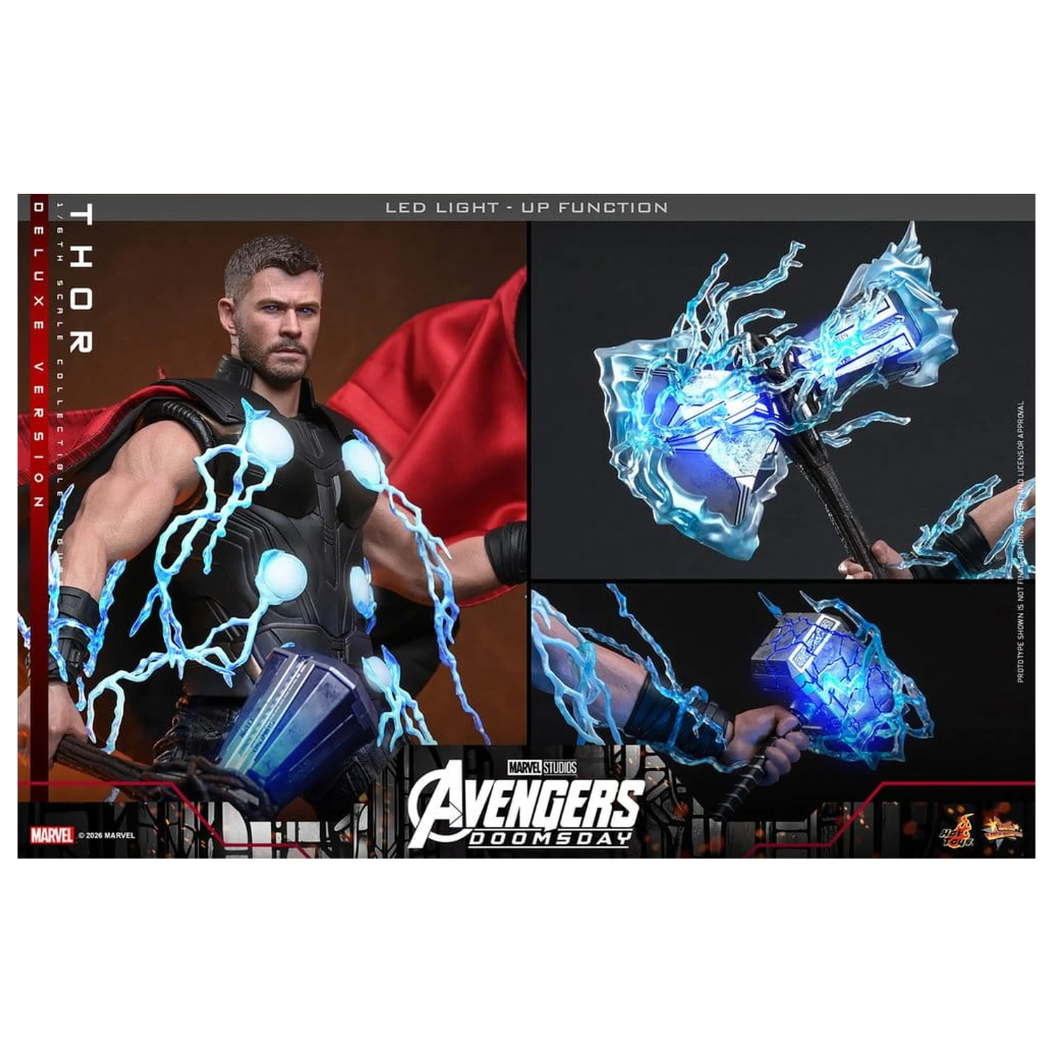 Avengers: Doomsday Movie Masterpiece akcijska figura 1/6 Thor (Deluxe Version) 32 cm fotografija izdelka