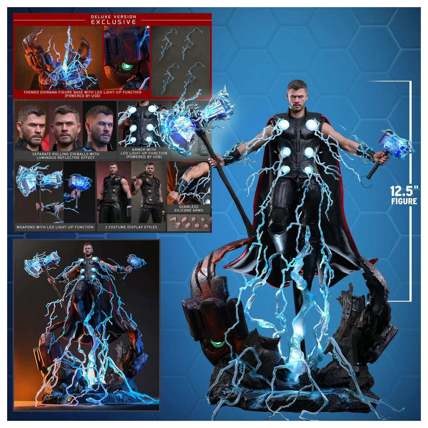 Avengers: Doomsday Movie Masterpiece akcijska figura 1/6 Thor (Deluxe Version) 32 cm fotografija izdelka