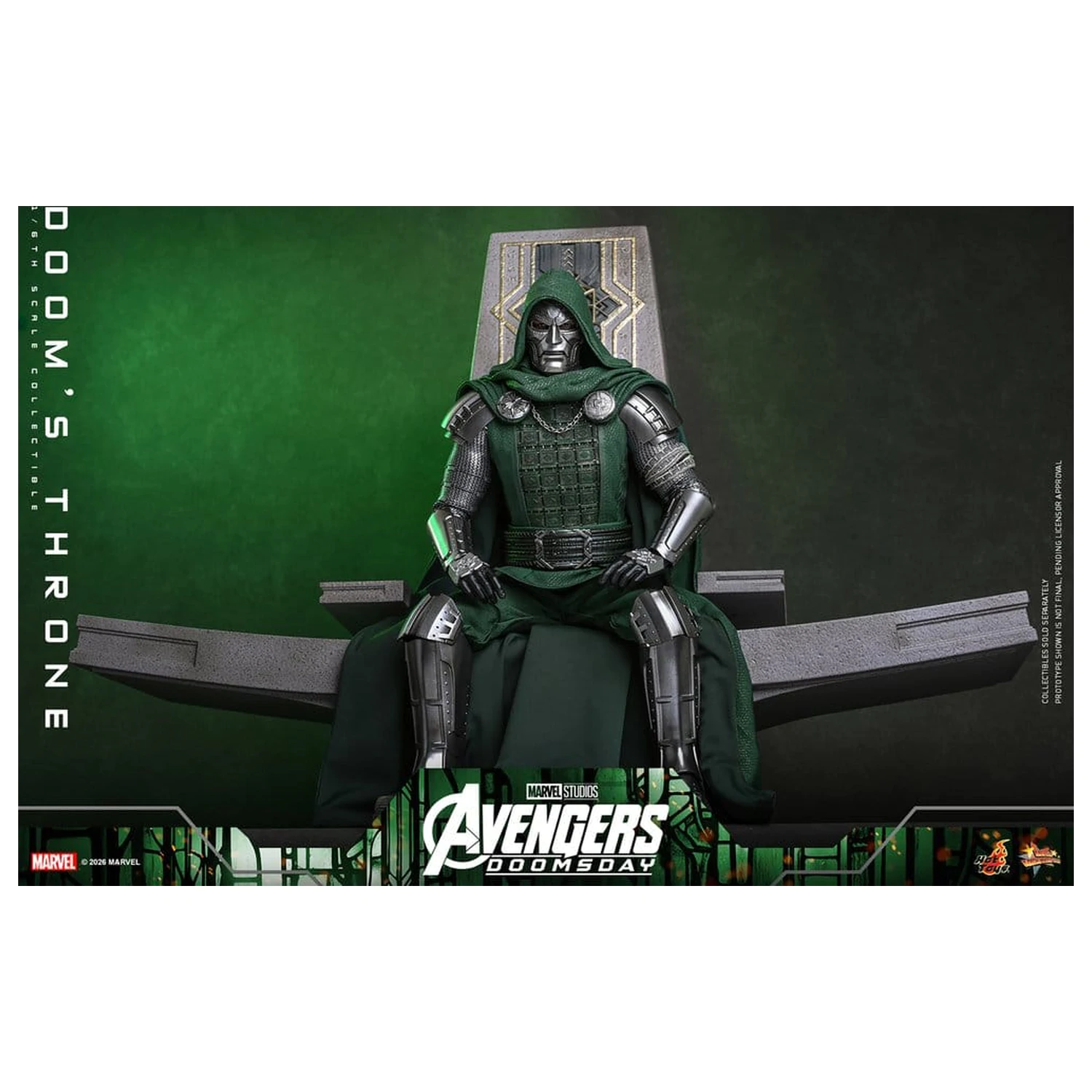 Avengers: Doomsday Movie Masterpiece akcijska figura pripomoček 1/6 Doomov prestol 33 cm fotografija izdelka