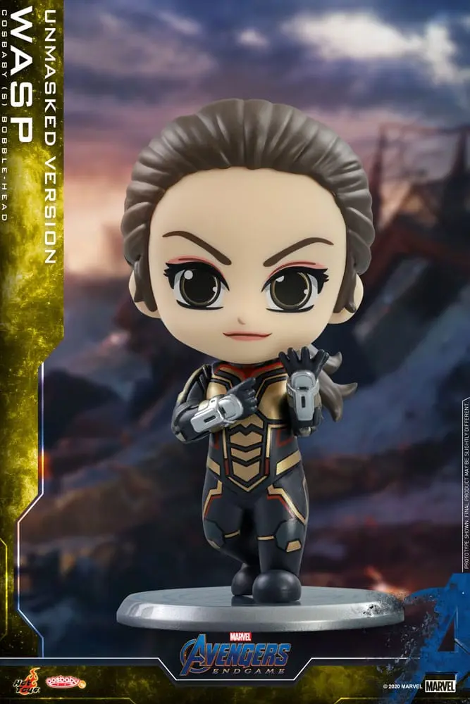 Avengers: Endgame Cosbaby (S) Mini Figurica The Wasp (Unmasked Version) 10 cm fotografija izdelka