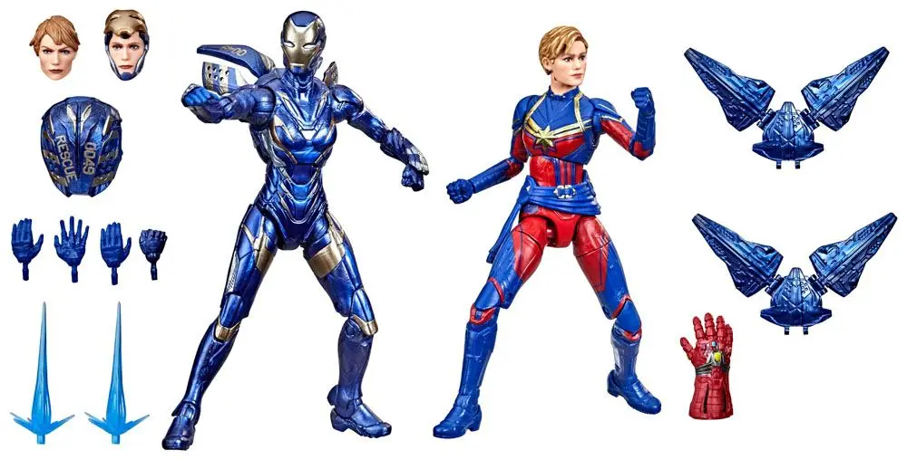 Avengers: Endgame Marvel Legends akcijska figura 2021 Captain Marvel & Rescue Armor 15 cm fotografija izdelka