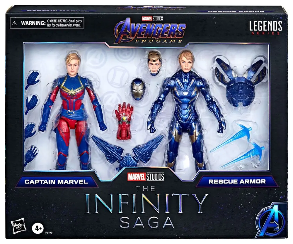 Avengers: Endgame Marvel Legends akcijska figura 2021 Captain Marvel & Rescue Armor 15 cm fotografija izdelka