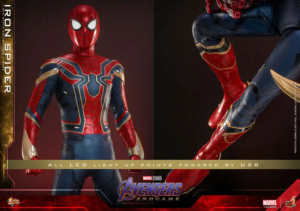 Avengers: Endgame Movie Masterpiece akcijska figura 1/6 Iron Spider 28 cm fotografija izdelka