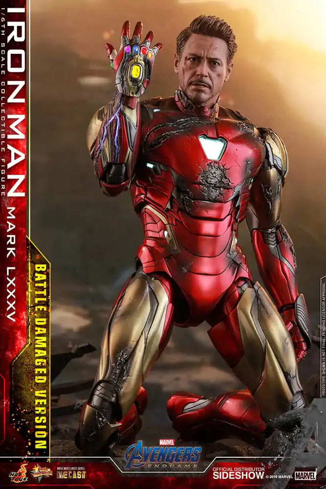 Avengers: Endgame Movie Masterpiece Diecast akcijska figura 1/6 Iron Man Mark LXXXV (Battle Damaged Version) Special Edition 32 cm fotografija izdelka