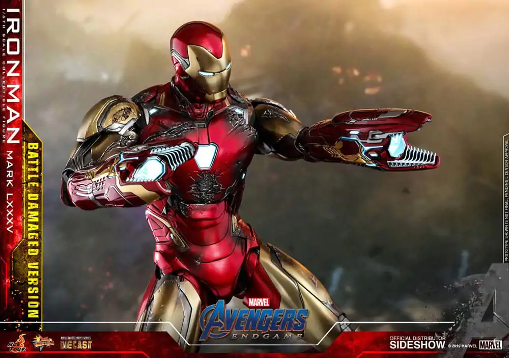 Avengers: Endgame Movie Masterpiece Diecast akcijska figura 1/6 Iron Man Mark LXXXV (Battle Damaged Version) Special Edition 32 cm fotografija izdelka