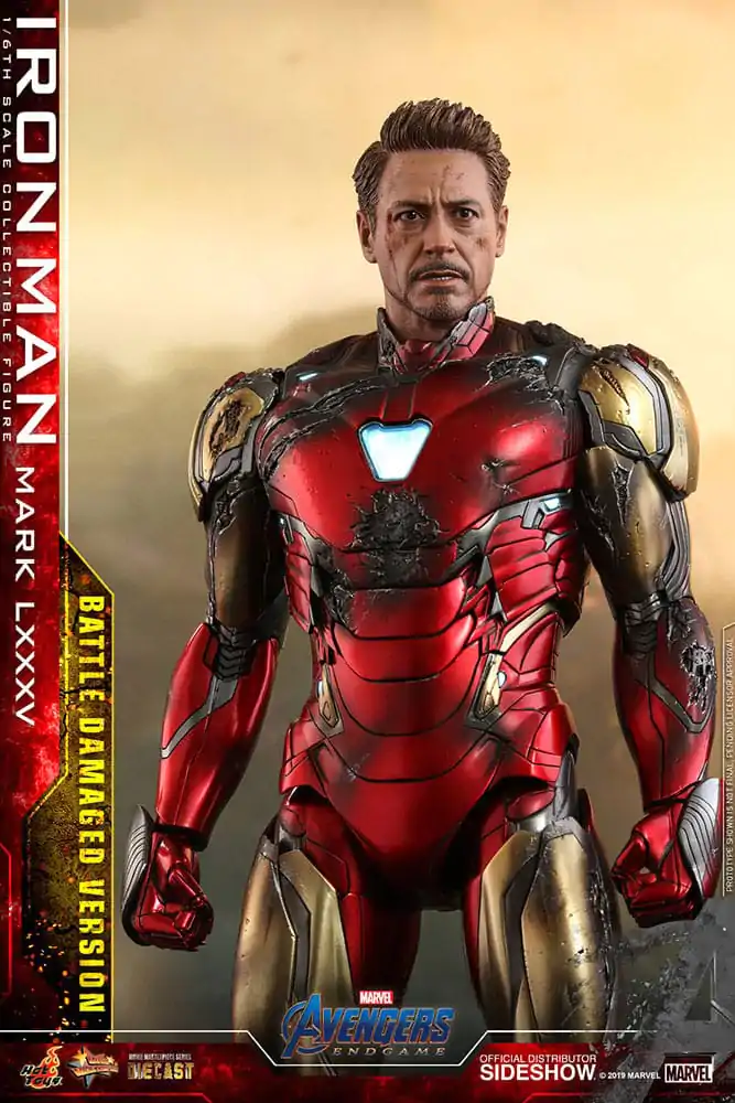 Avengers: Endgame Movie Masterpiece Diecast akcijska figura 1/6 Iron Man Mark LXXXV (Battle Damaged Version) Special Edition 32 cm fotografija izdelka