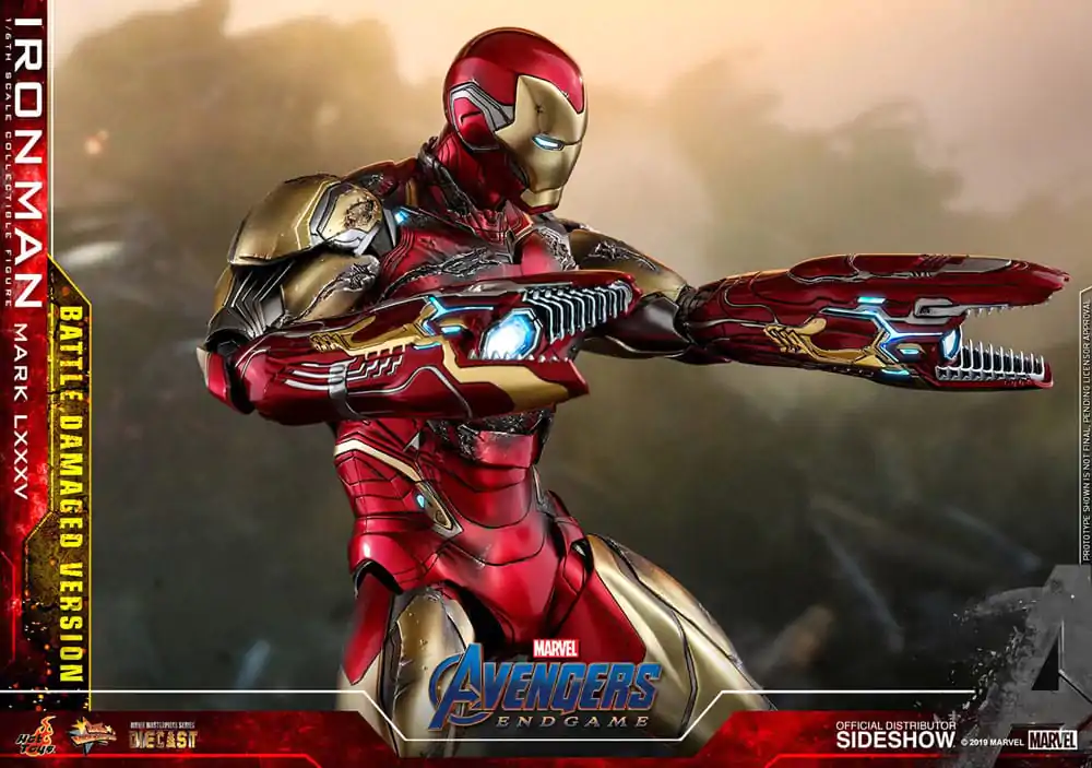 Avengers: Endgame Movie Masterpiece Diecast akcijska figura 1/6 Iron Man Mark LXXXV (Battle Damaged Version) Special Edition 32 cm fotografija izdelka